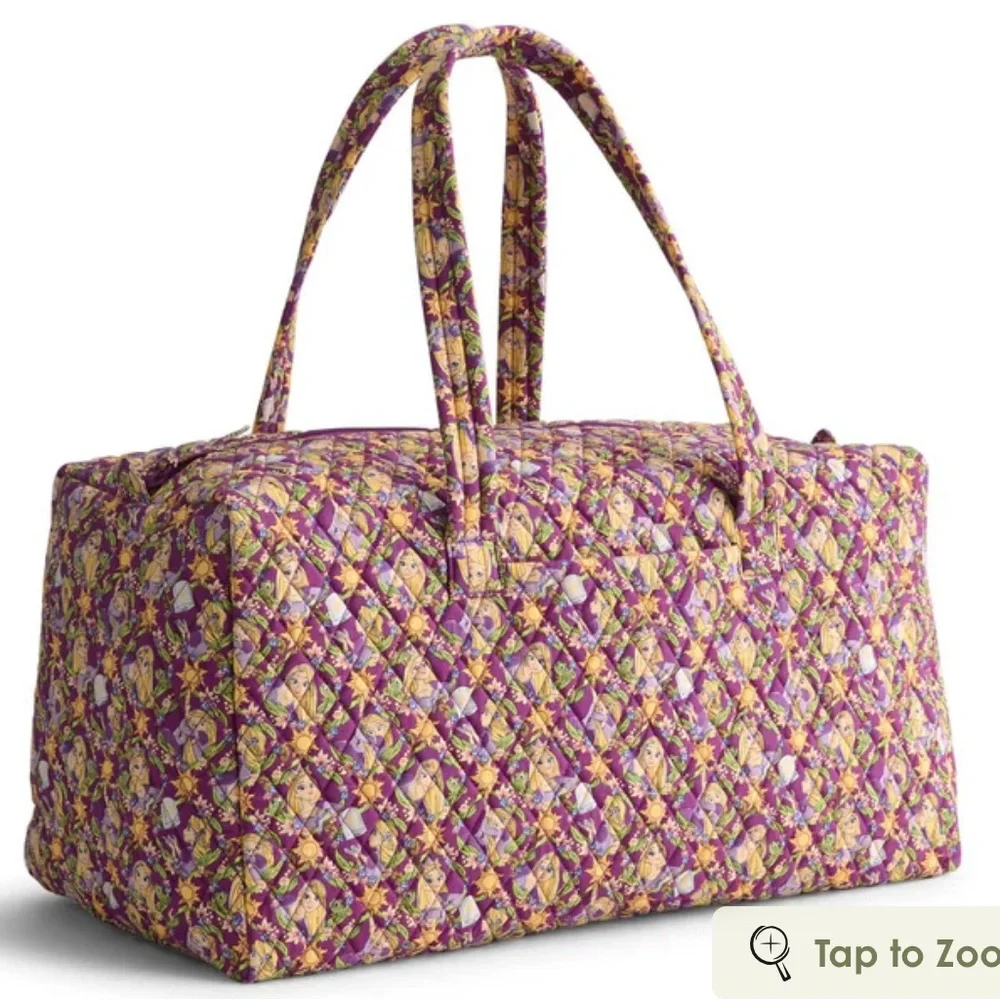 Vera Bradley Outlet Disney Rapunzel large travel duffel bag NWT - Picture 3 of 7